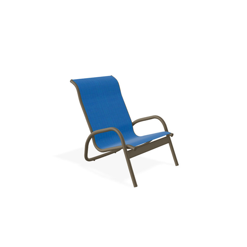 Gardenella Patio Chair, Pacific Blue, Beachwood