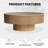 Talyth 35" W Circular Solid Wood Coffee Table with Gloss Finish-2145274724-2126956924