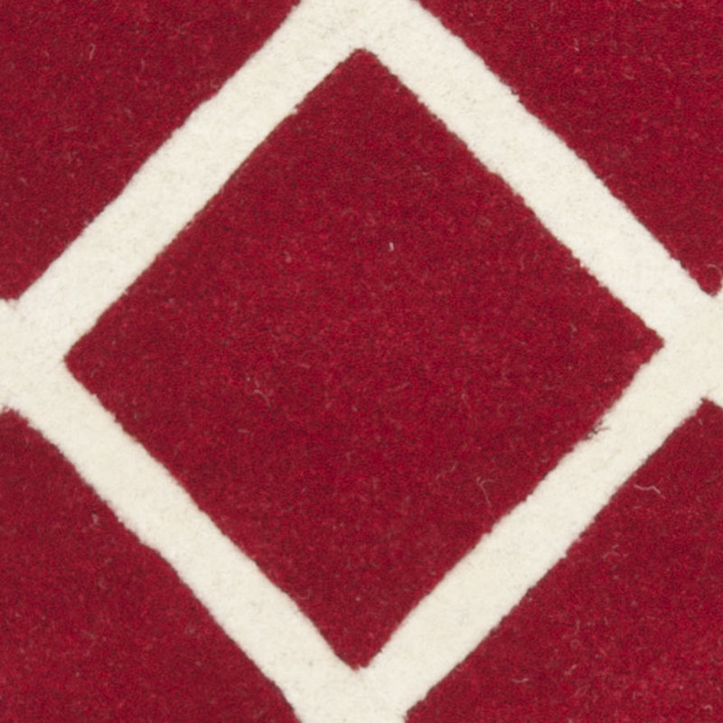 Vega Geometric Wool Hand Woven Area Rug, Rectangle 122 x 183 cm