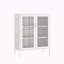 Armoire d'appoint 32 "en métal blanc