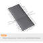 Ensemble de coussins de chaise de patio de 2 coussins de siège UPF50 +, gris foncé