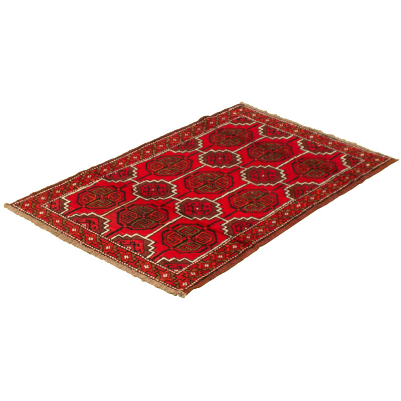 Tapis décoratif en laine noué à la main de conception unique 3 pi 5 po x 5 pi 8 po Besiana