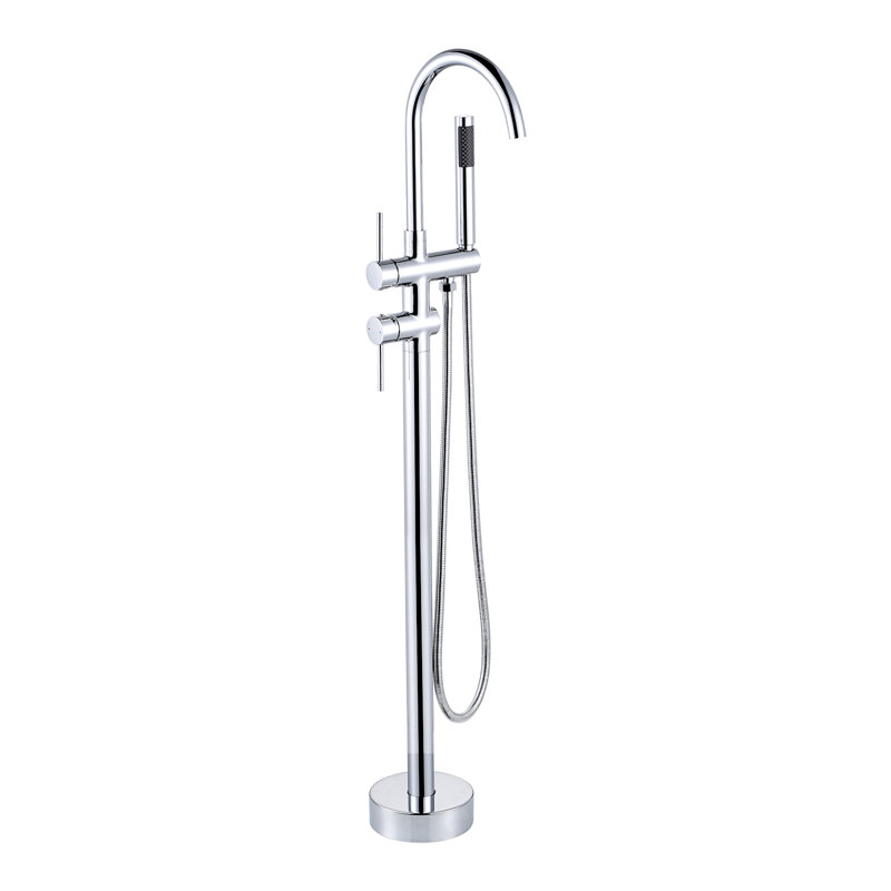 Floor Tub Spout with Diverter, Chrome