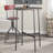 Leone Round Solid Wood Top Bar Table with Metal Base