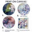 Mauve et vert lilas IV - lilas floral, art mural 2 panneaux-1480457620-1480457621-1480457645