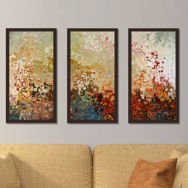 Ebern Designs Modern Abstract Wall Decor on Metal & Reviews | Wayfair