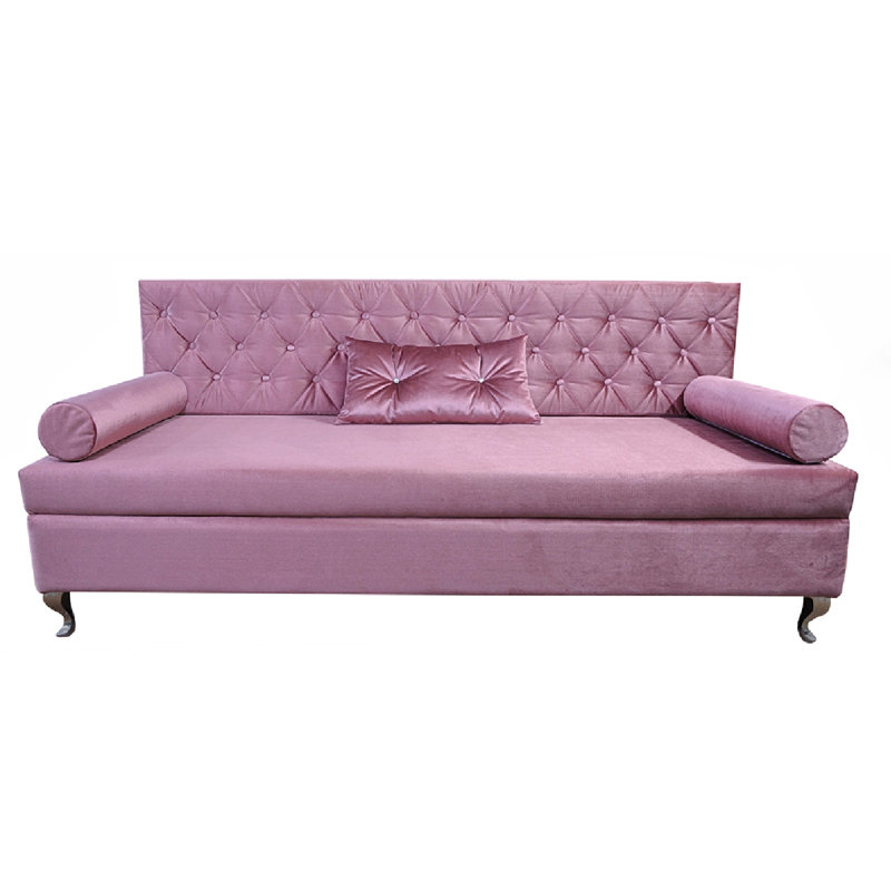 Glamour 3 Seater Sleeper, Pink