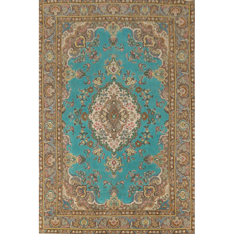 Tapis traditionnel turquoise 8 x 11