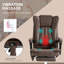 Fauteuil inclinable pivotant rembourré Mevlida
