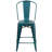 Angelean 24" High Distressed Metal Indoor-Outdoor Counter Height Stool - Back-1736821946-1683327244