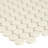 Linen Penny Round 12 in. x 13 in. Porcelain Mosaic Floor and Wall Tile-2006894863