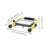 35 Watt Compact LED Work Light 5000K 5000 Lumens 18/3 Sjtw Plug 120 Volt