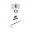 Viaggio Quadrato Hammered Texture Rosette Single Dummy with Quadrato Knob-1073503866