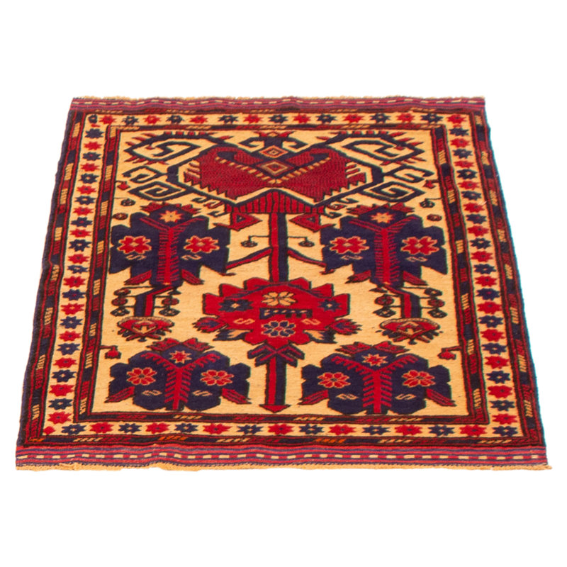 Tapis brun clair 3 pi 3 po x 4 pi 8 po Miruna