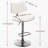Walnut Bentwood Bar Stools Mid Century Modern Adjustable Counter Height Black Leather Upholstered 360°Swivel Bar Chairs For Kitchen Island/Dining Room/Cafe,Set -1798961925-1798961930