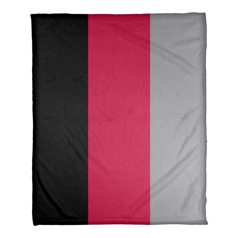 Couverture polaire basket Toronto, l 50 po x L 60 po, Toronto / noir / rouge / argent