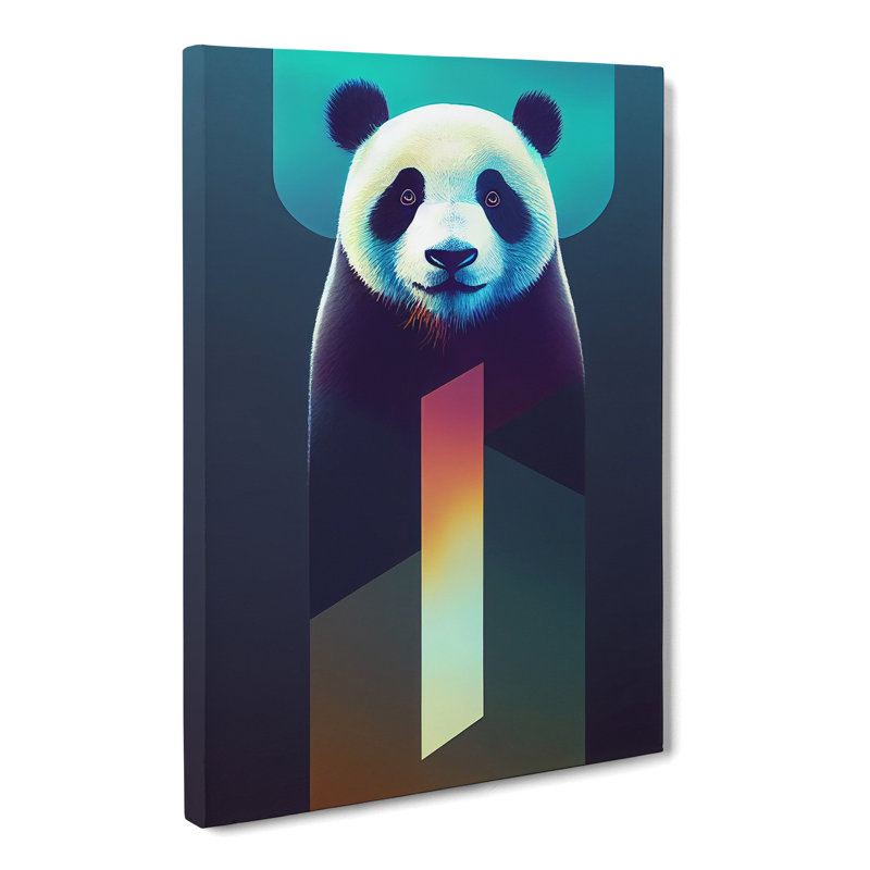 Futuristic Panda - Wrapped Canvas, 50cm H x 35cm W x 3cm D