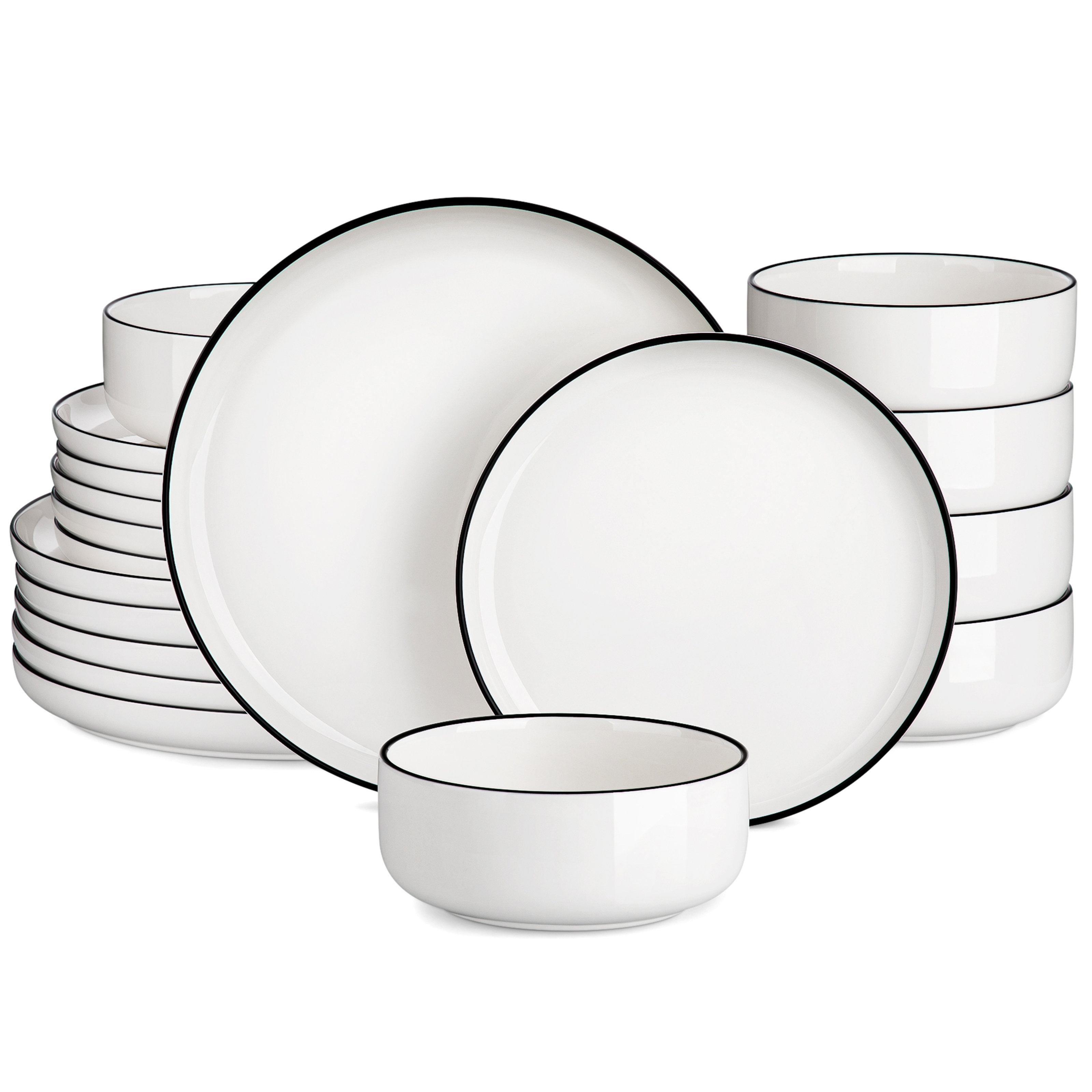 Latitude Run® Aleighna 18 Piece Porcelain Dinnerware Set - Service for 6 & Reviews | Wayfair