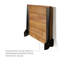 Banc de douche pliable en bois de teck SlimLine