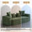 Boneless 2-Piece Upholstered Corduroy Modular Sectional Sofa – Fully Compressed, No Assembly Required-101043293