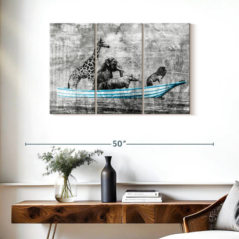 Brampt Animals Boat Pop, 24" H x 38" W