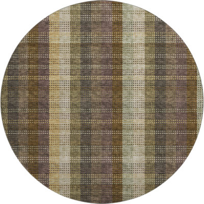 Premium Machine Washable Prisco Brown Rug