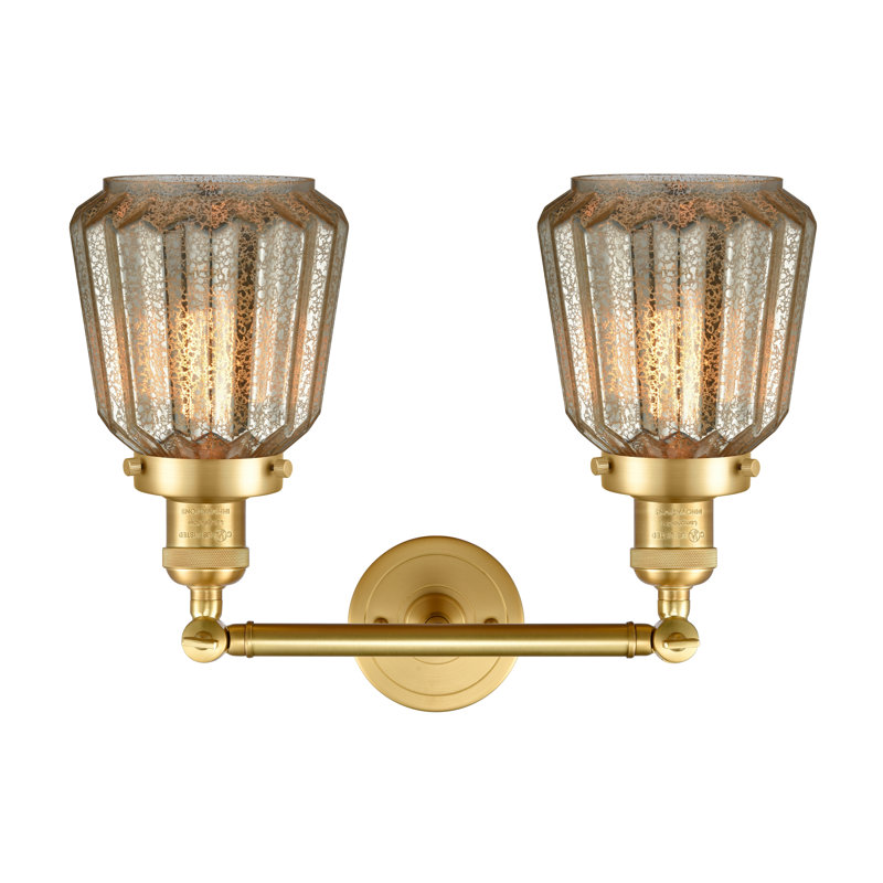 Vinson 2 - Light Dimmable Vanity Light, Mercury, Satin Gold