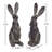 2 Piece Hawkinsville Rabbit Figurine Set
