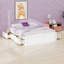 Base de lit plateforme en bois avec support en lattes de bois et 6 tiroirs-245440059