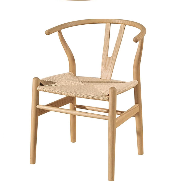 Chaise Woodcord, Brun, Bois naturel