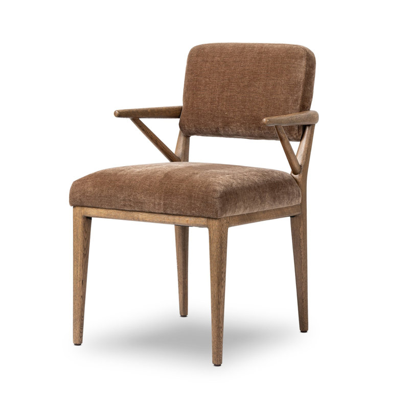 DEIDRE 19.92'' H Upholstered Armchair, Altair Mushroom