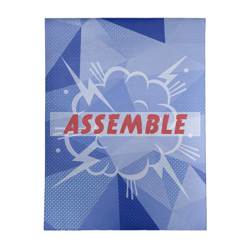 Tapis en chenille de polyester avec citations, Rectangle 8 pi x 10 pi