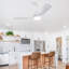 Whisper 54" 3-ABS Blade Modern Smart Ceiling Fan with LED Lights and Remote-604553344