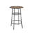 Bar table, equipped with 2 bar stools , with backrest and partition