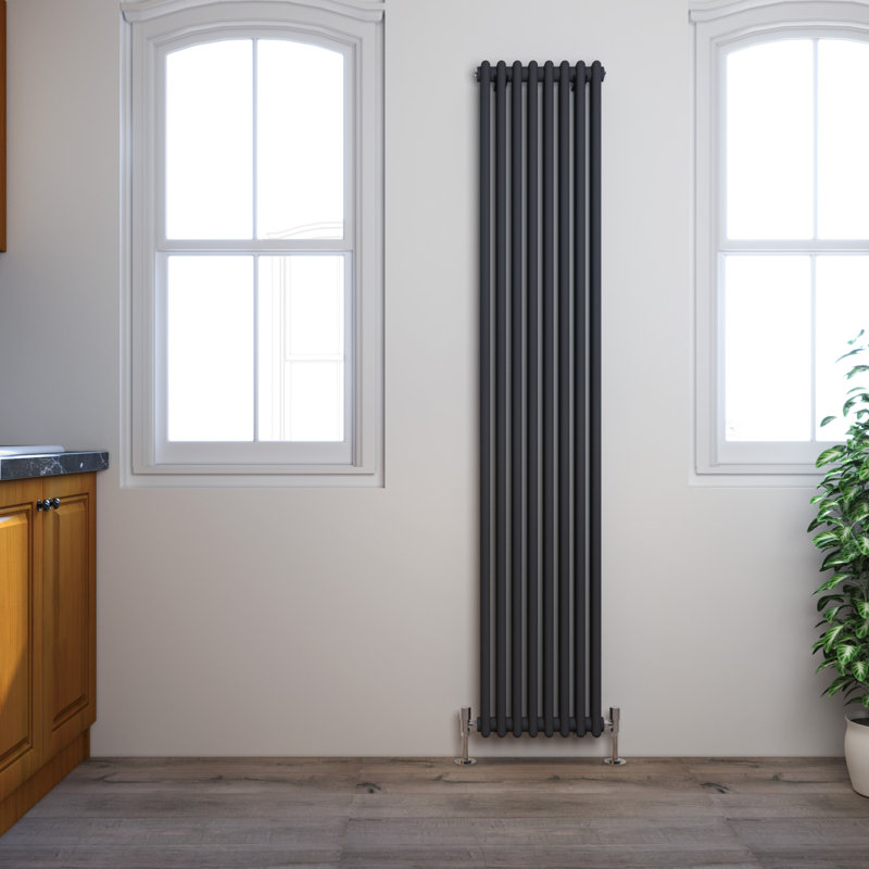 Diredra Vertical Designer Radiator, 1800mm H x 380mm W x 70mm D