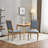 Solid Rubberwood Frame Upholstered Dining Chairs-1778363923-1778363933