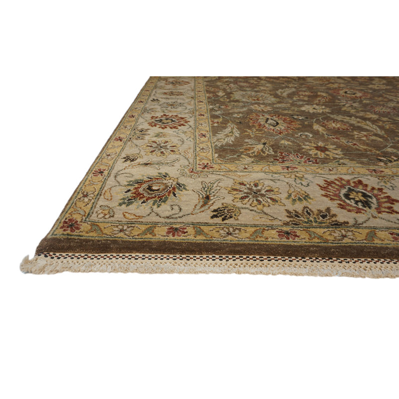 Sovereign Hand Knotted Wool Area Rug, Rectangle 9' x 12'