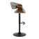 Swivel Upholstered Adjustable Height Counter Stool with Metal Frame