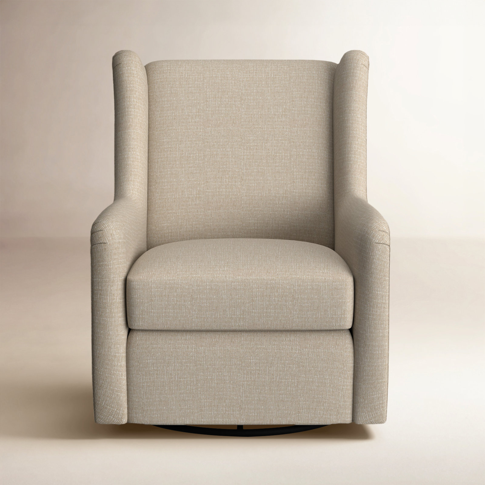 Miranda Upholstered Swivel Glider, Radical Porcelain Performance