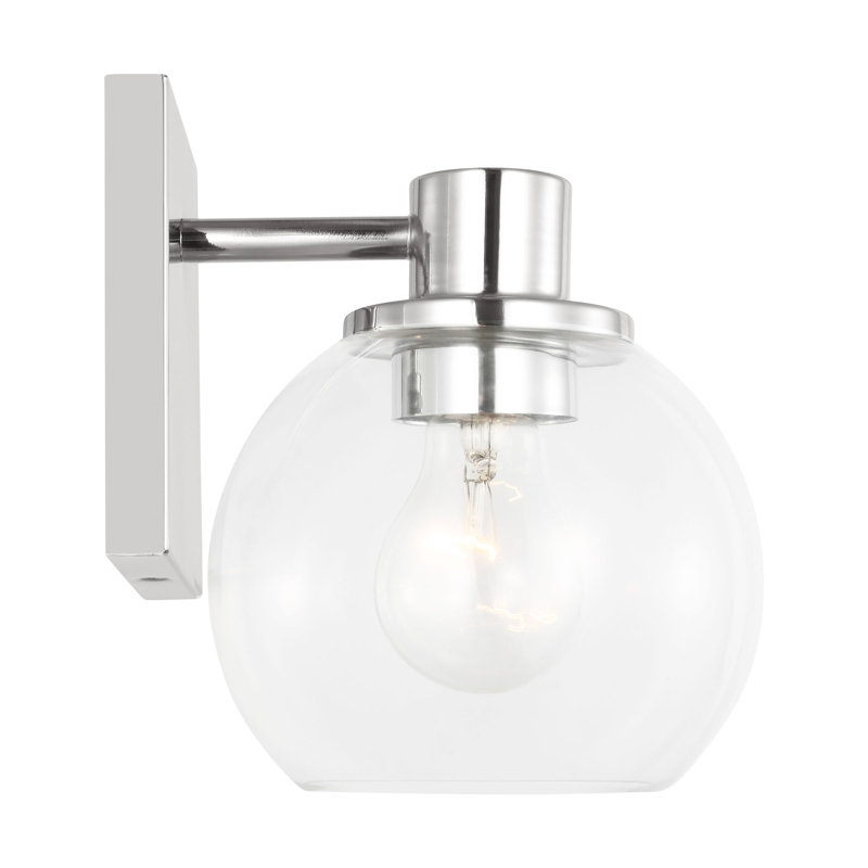 Rito Small Bath from Generation Lighting , 1 Light, Chrome, 7.125" H x 6" W x 7" D