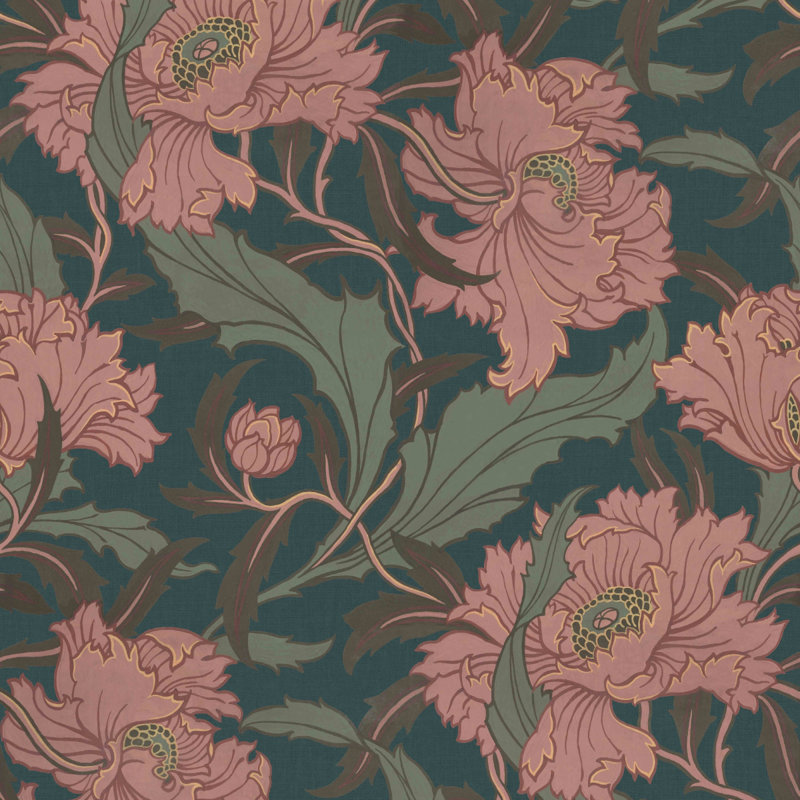 Minerva Floral Wall Mural, Apatite