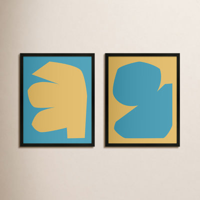 Rashard "Blue Study" 2-Piece Print Set