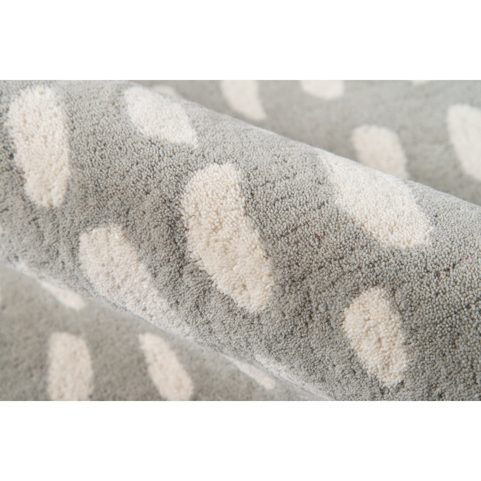 Pacchi Gray Hand-Tufted Abstract Rug, Runner 2'3" x 8'