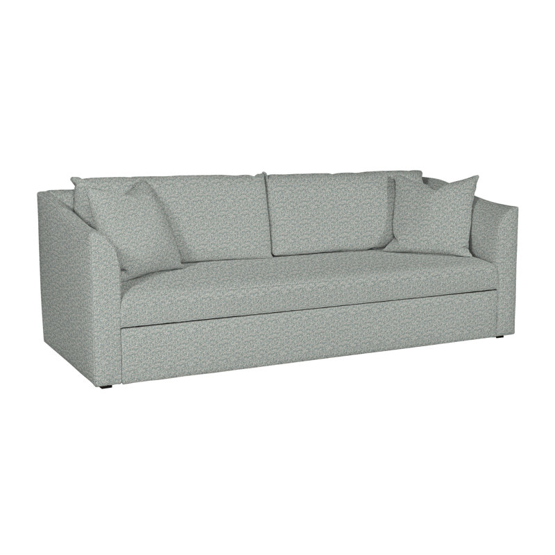 Canapé-lit à accoudoirs évasés 89,5 po Ease, Mélange de polyester Tuck Water