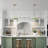 Edford 1-Light Single Metal Glass Shaded Kitchen Island Pendant Light-953733445