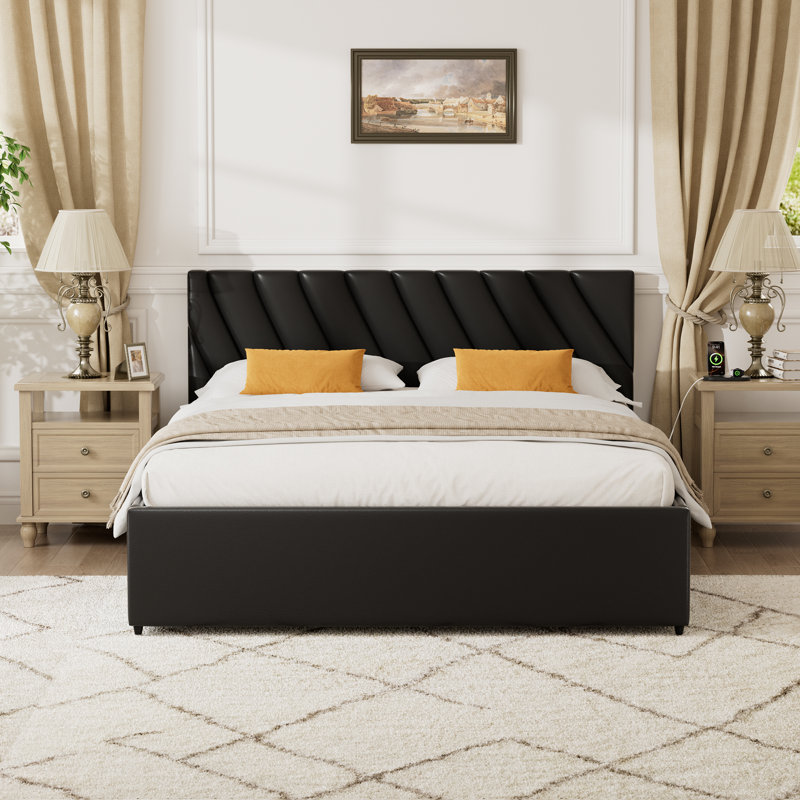 Upholstered Ottoman Storage Bed