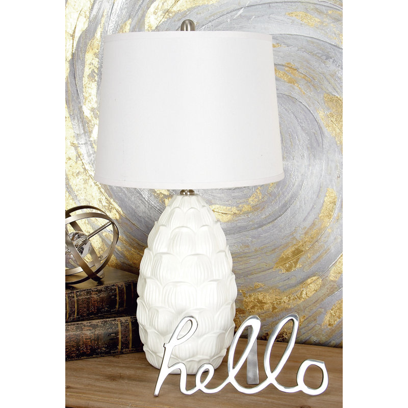 Shutt 28" Table Lamp Set, White