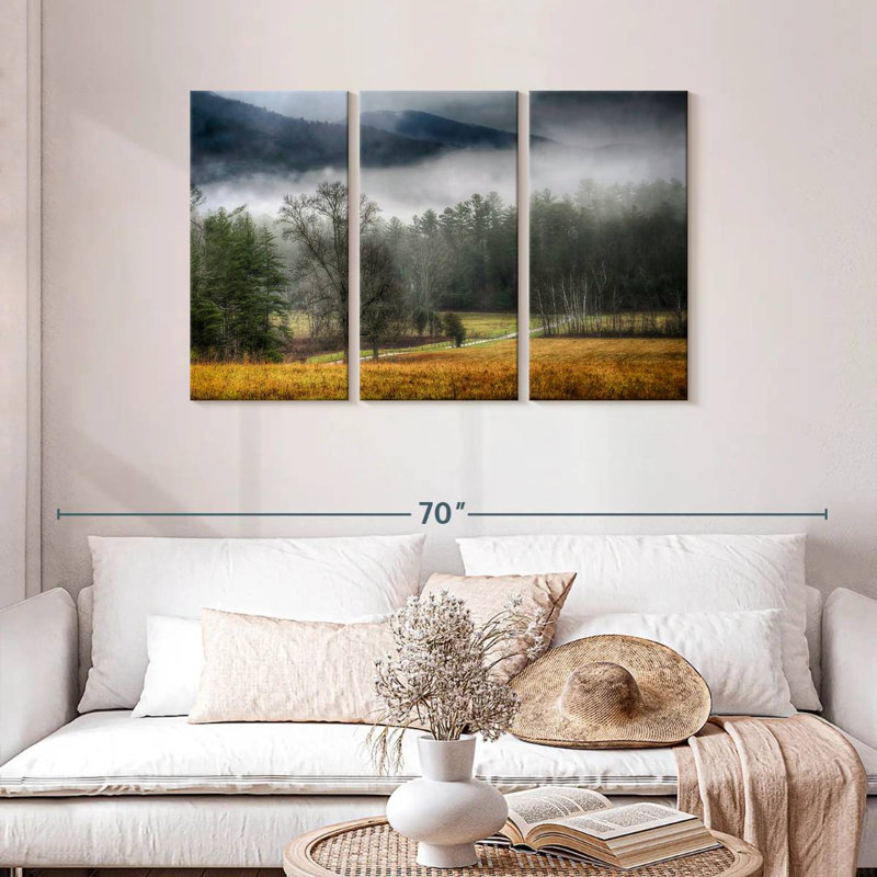 Alvord Cades Cove Fields Mist, H 28 po x l 45 po