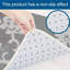 Ensemble de 2 tapis de cuisine à motif floral gris