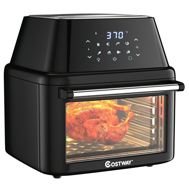 9 in 1 Air Fryer Oven with Dehydrate, 1700W Electric Toaster Oven